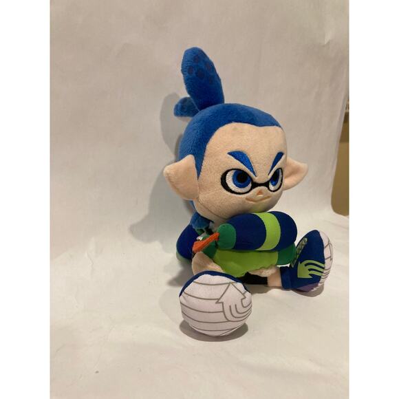 Nintendo Splatoon Blue Inkling Boy Plush - Picture 2 of 4